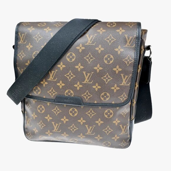 LOUIS VUITTON Bass MM Shoulder Bag Monogram Maccasar Leather BN M56715 11KA669 - Picture 1 of 14